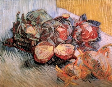 Vincent Van Gogh Painting - Still Life with Red Cabbages and Onions Vincent van Gogh